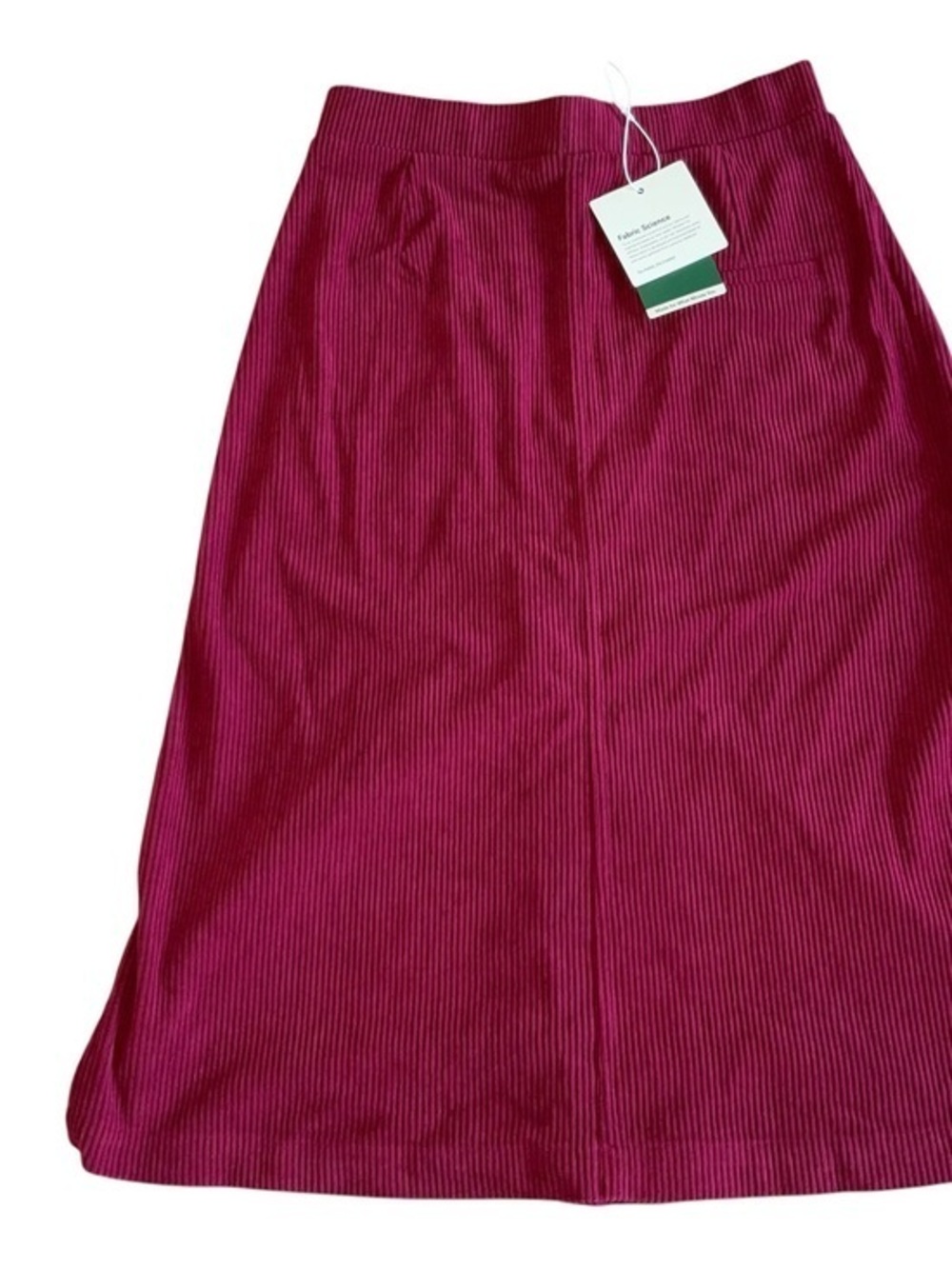 HALARA Ribbed Midi Skirt in Berry